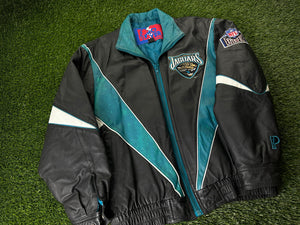 Vintage Jacksonville Jaguars Leather Jacket - M