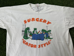 Vintage Gator Style Surgery Shirt - L