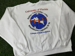 Vintage University of Florida Health Professions Sweatshirt White - M