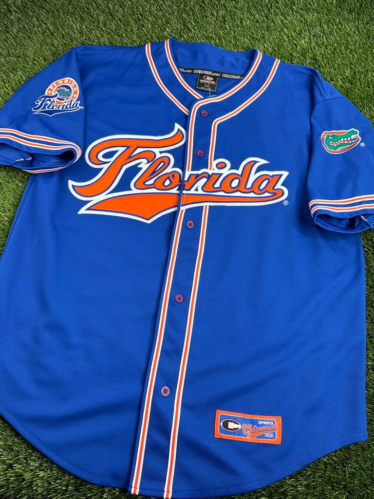 Vintage Florida Gators Script Baseball Jersey - XL