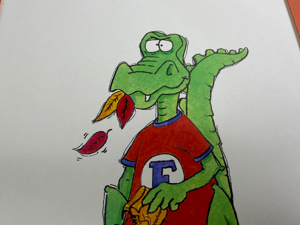 Vintage Florida Gators FSU Rivalry Matted Art Print