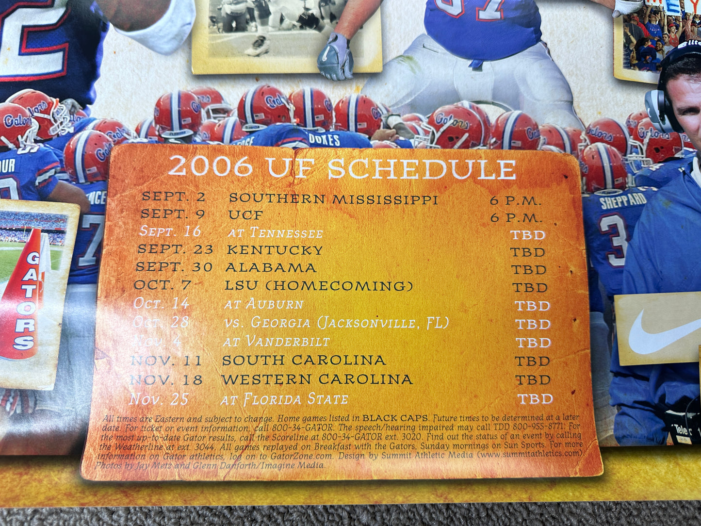 Florida Gators Football 2006 Poster