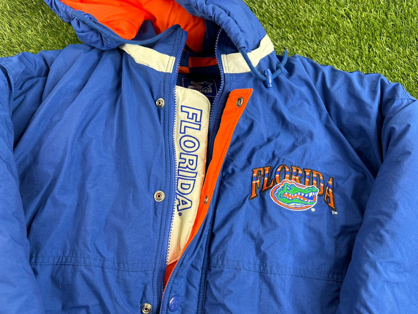 Vintage Florida Gators Starter Puffer Jacket - 2XL