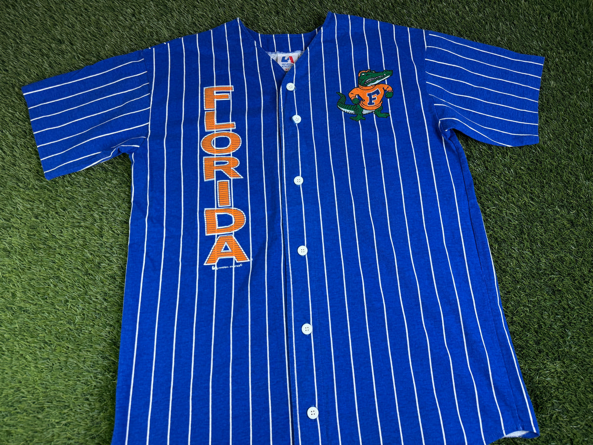 Vintage Florida Gators Striped Baseball Jersey - L