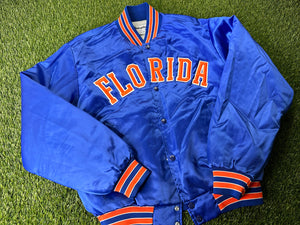 Vintage Florida Gators Satin Jacket Blue - L
