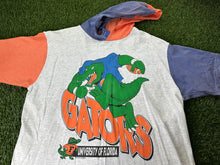 Load image into Gallery viewer, Vintage Florida Gators Hooded Shirt Cartoon Gray - L
