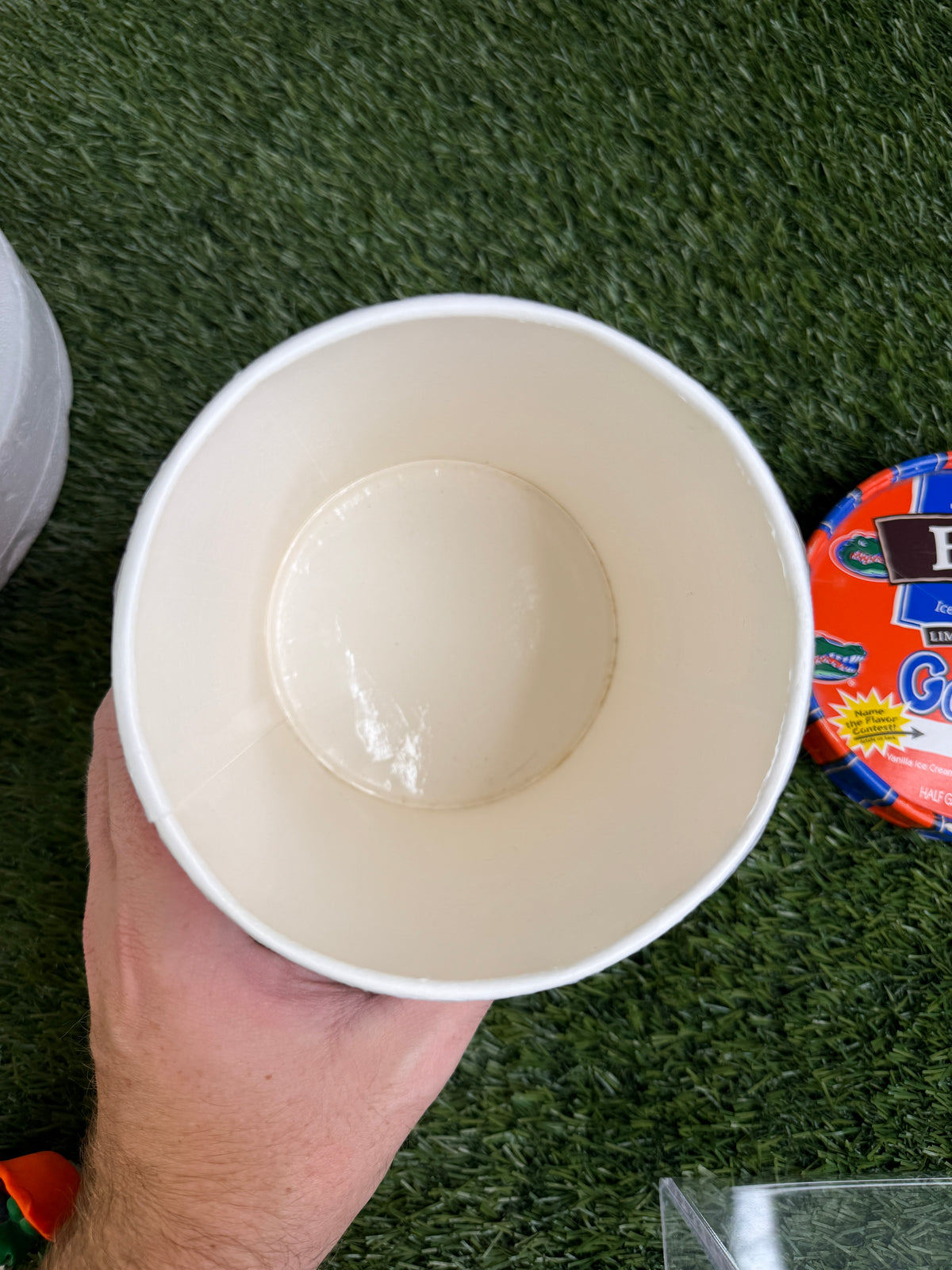 Vintage Florida Gators Ice Cream Container