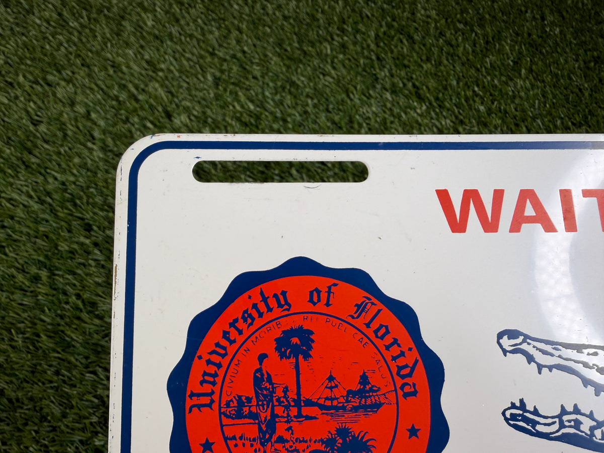 Vintage Florida Gators 70's Metal License Plate