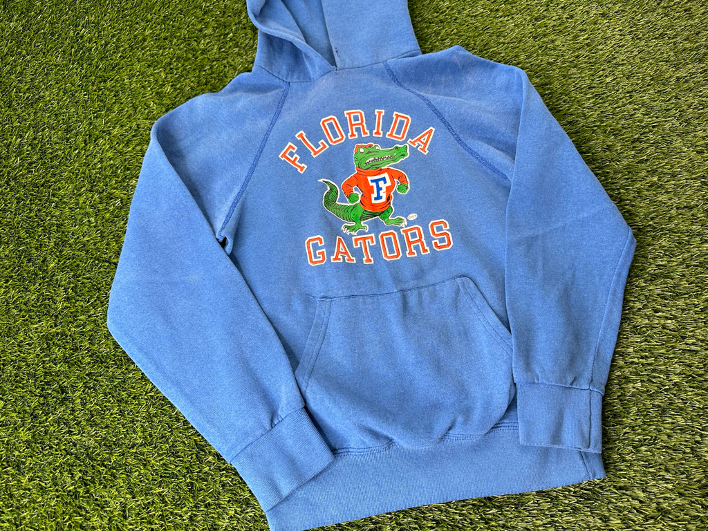 Vintage Florida Gators Hoodie Albert Blue - Youth L