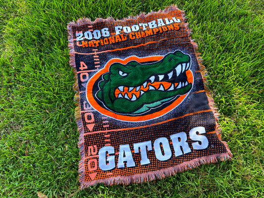 Vintage Florida Gators Throw Blanket 2006 Champs