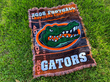 Load image into Gallery viewer, Vintage Florida Gators Throw Blanket 2006 Champs
