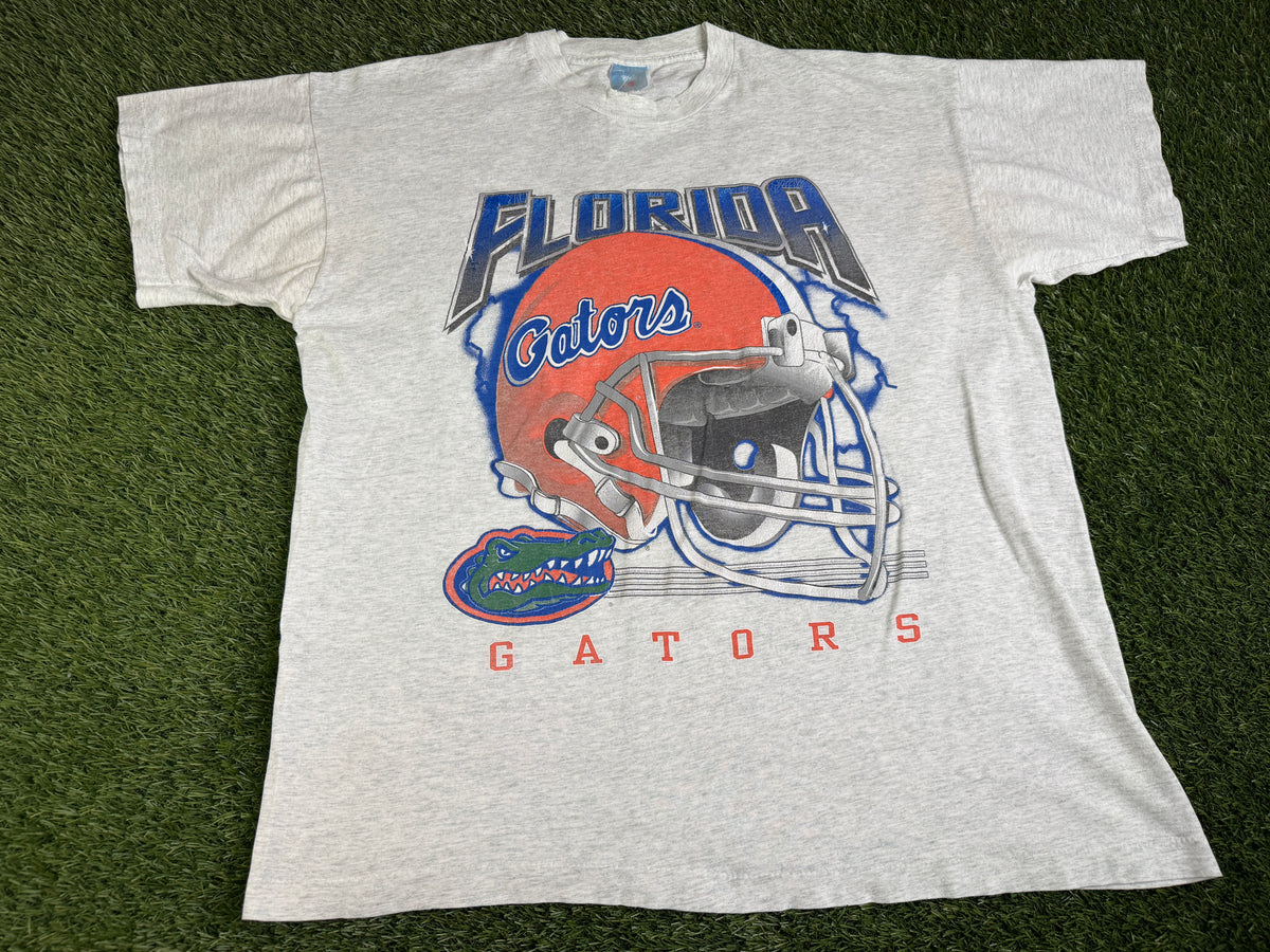 Vintage Florida Gators Helmet Lightning Shirt - XL