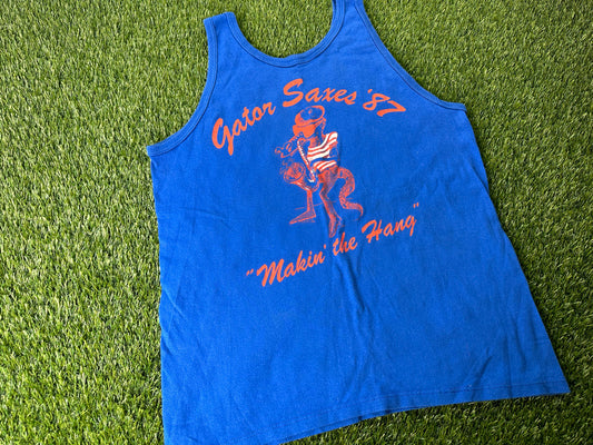 Vintage Florida Gators Band Saxes Tank Top 1987 - M