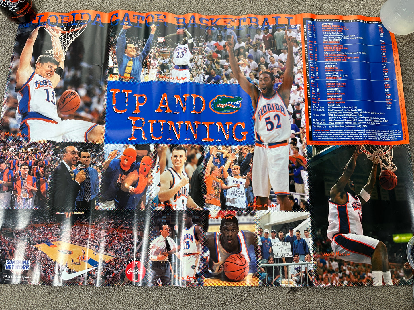 Vintage Florida Gators Basketball 99-00 Poster