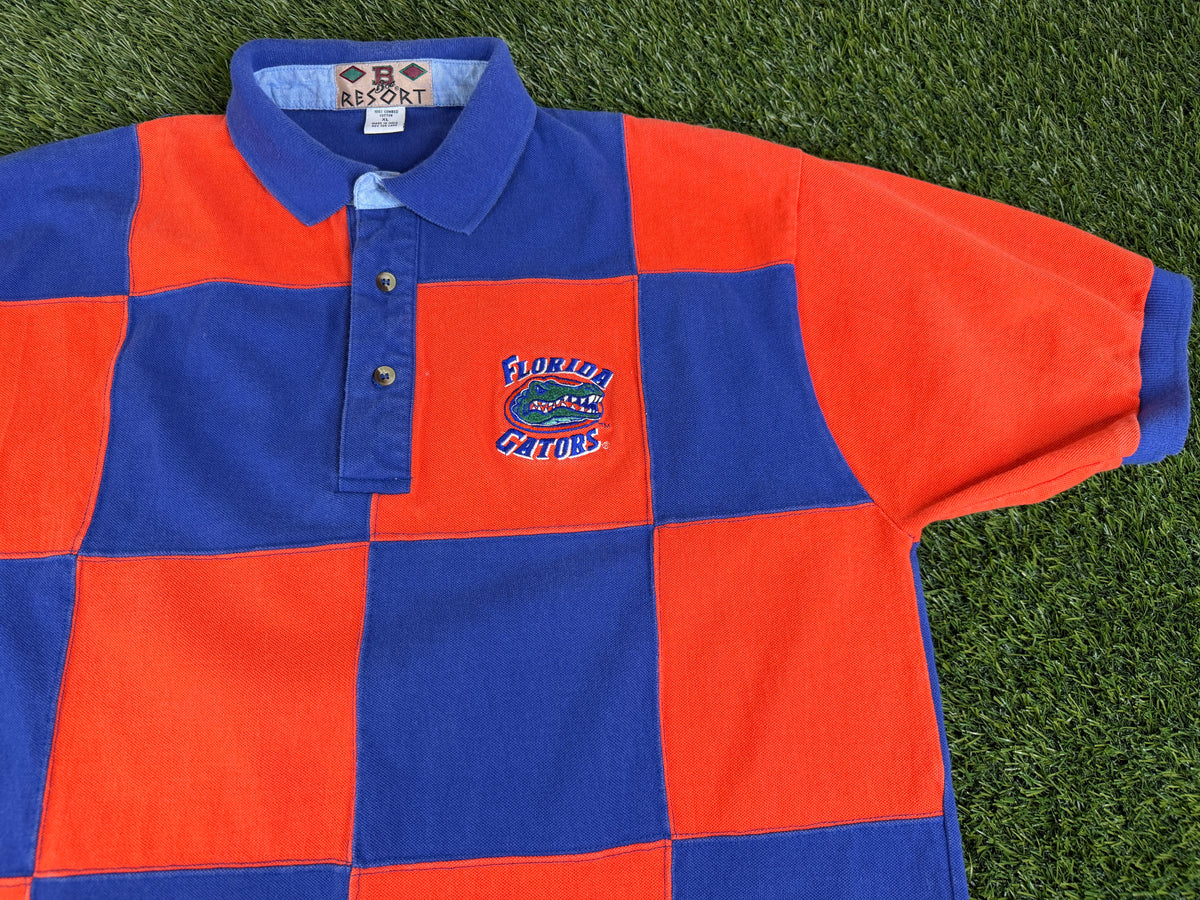 Vintage Florida Gators Checkerboard Polo - XL