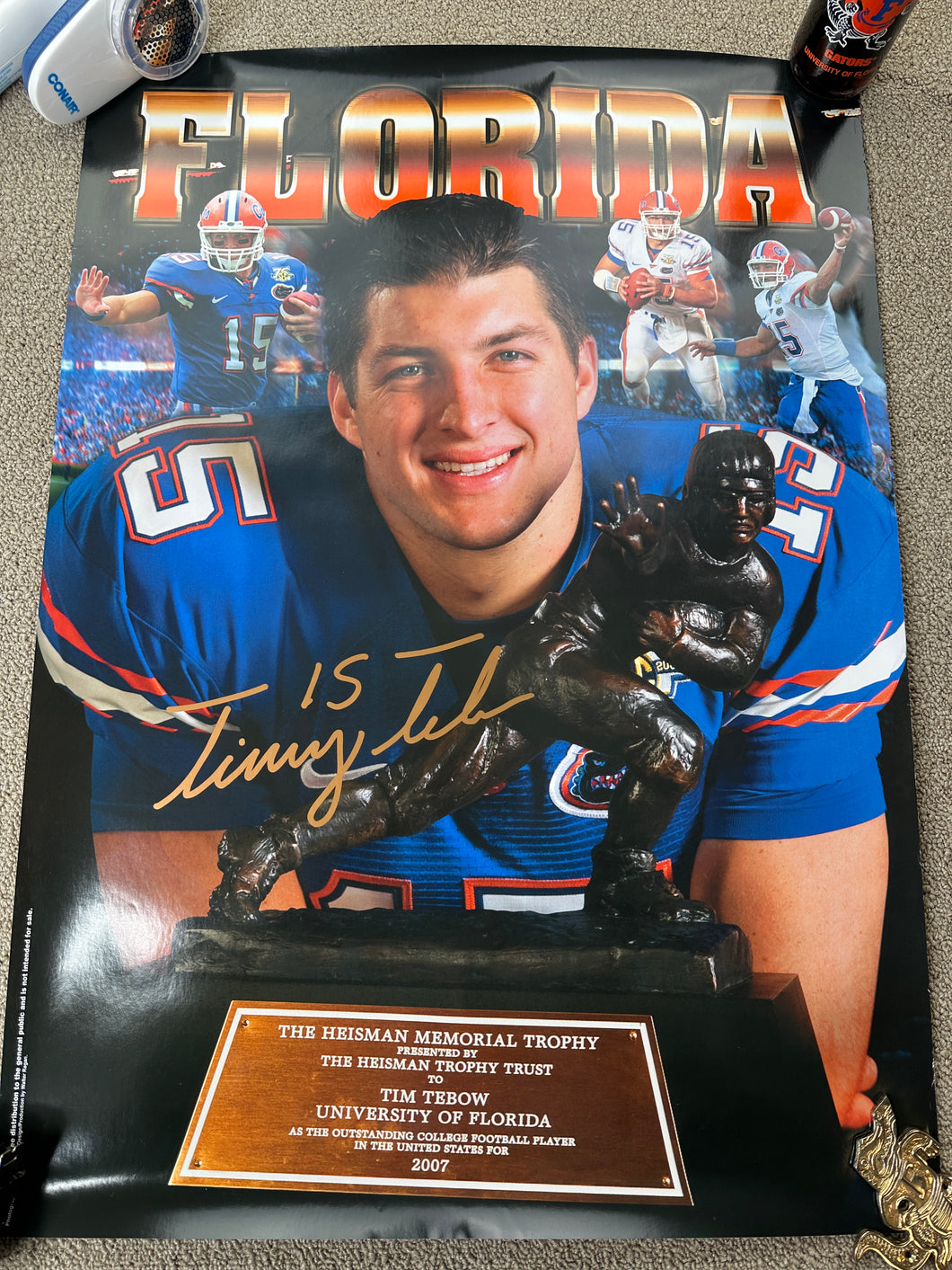 Florida Gators Tim Tebow Heisman Poster