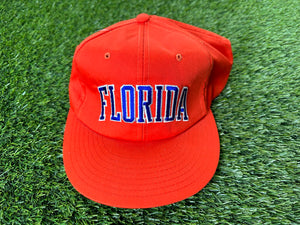 Vintage Florida Gators Starter Arch Snapback Hat Orange
