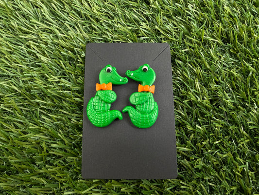 Vintage Alligator Earrings