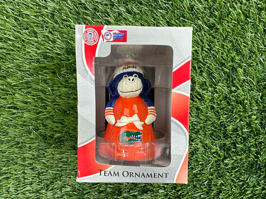 Florida Gators Sock Monkey Bell Ornament