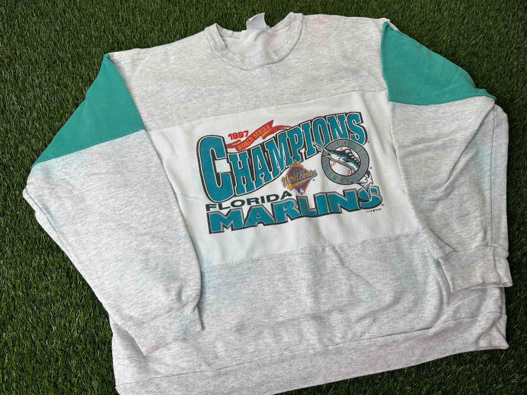 Vintage Florida Marlins 1997 World Series Sweatshirt - L