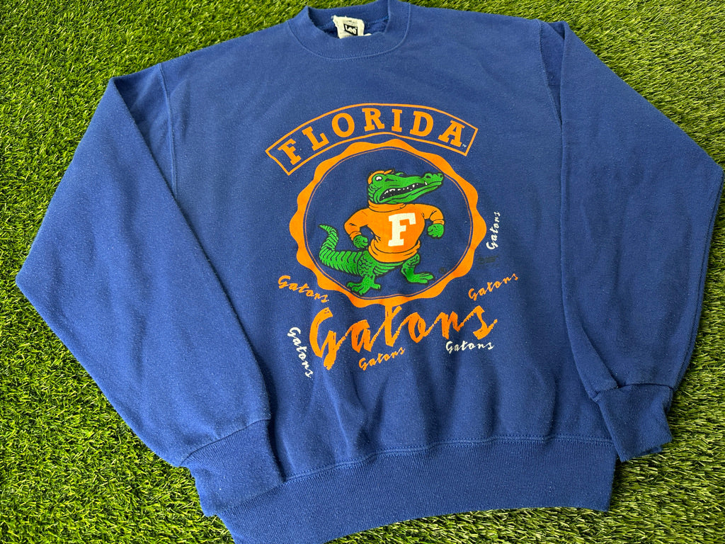 Vintage Florida Gators Sweatshirt Blue Albert Circle - S