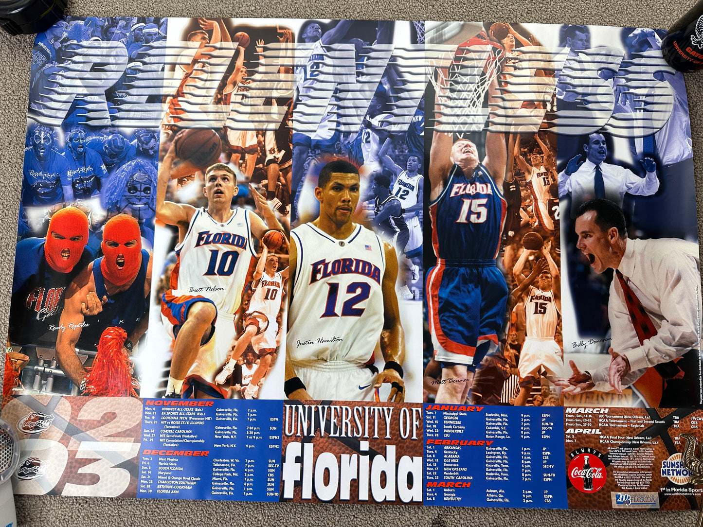 Vintage Florida Gators Basketball 02-03 Poster