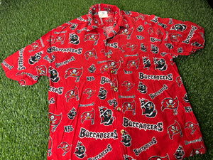 Vintage Tampa Bay Buccaneers Hawaiian Shirt - L