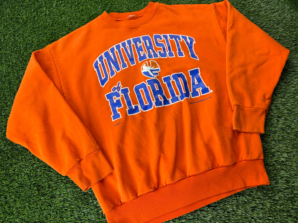 Vintage Florida Gators Sweatshirt Pell Orange - L