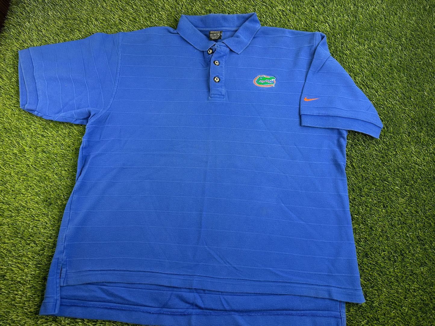 Vintage Florida Gators Swoosh Striped Polo - L