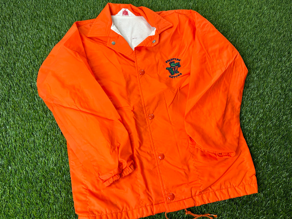 Vintage Florida Gators Coaches Style Windbreaker Jacket - Youth L