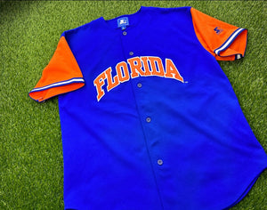 Vintage Florida Gators Baseball Jersey Starter Colorblock - XL