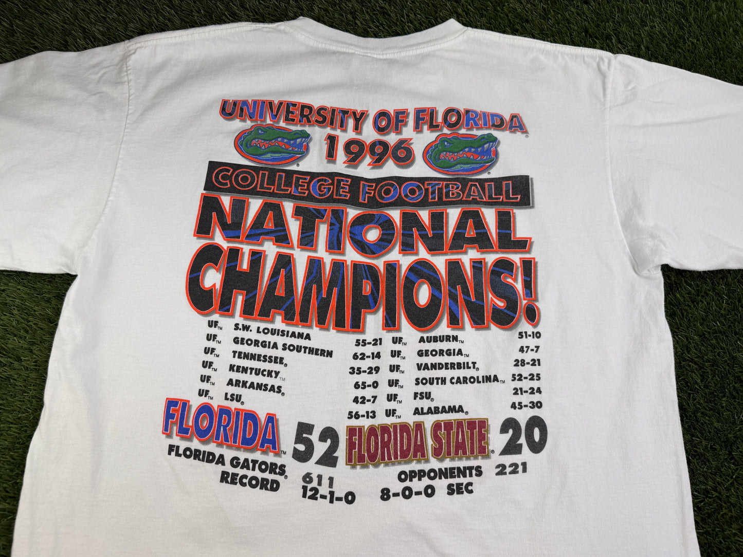 Vintage Florida Gators 1996 Natty First Time Shirt - XL
