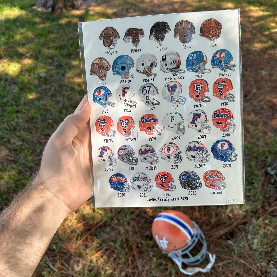 Helmet History Art Print x/125