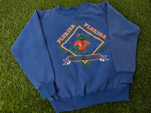 Vintage Florida Gators Sweatshirt Blue Albert - Youth M