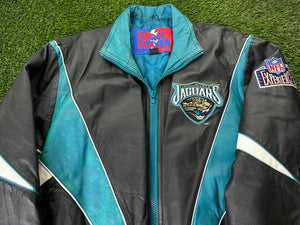 Vintage Jacksonville Jaguars Leather Jacket - M