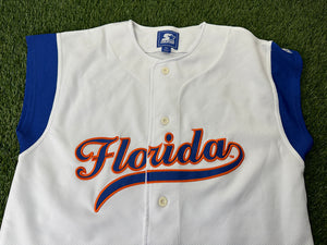 Vintage Florida Gators Baseball Jersey Starter Sleeveless Script - M