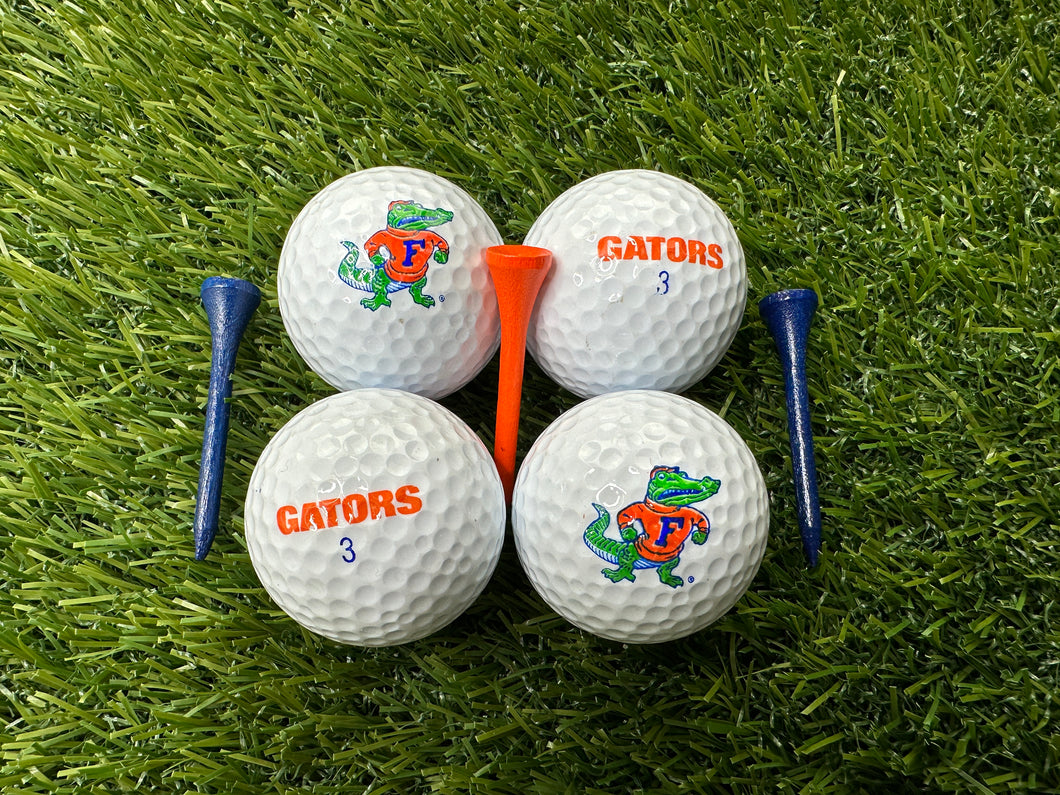 Vintage Florida Gators Golf Balls 4ct