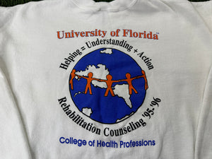 Vintage University of Florida Health Professions Sweatshirt White - M