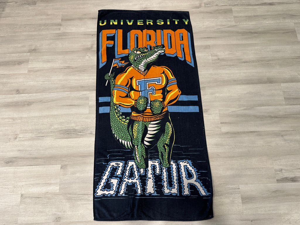 Vintage Florida Gators Beach Towel Flexing