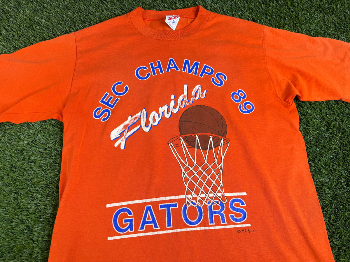 Vintage Florida Gators 1989 Basketball SEC Champs Shirt - S