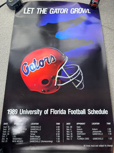 Vintage Florida Gators Football 1989 Poster