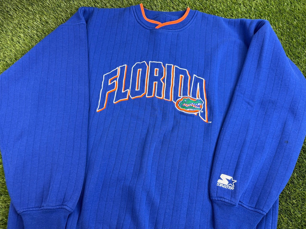 Vintage Florida Gators Starter Striped Sweatshirt - 2XL