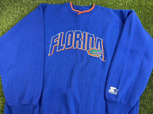 Vintage Florida Gators Starter Striped Sweatshirt - 2XL