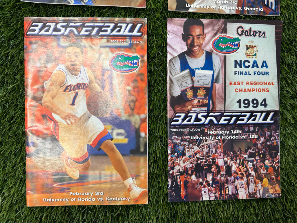 Vintage Florida Gators Basketball Program Lot