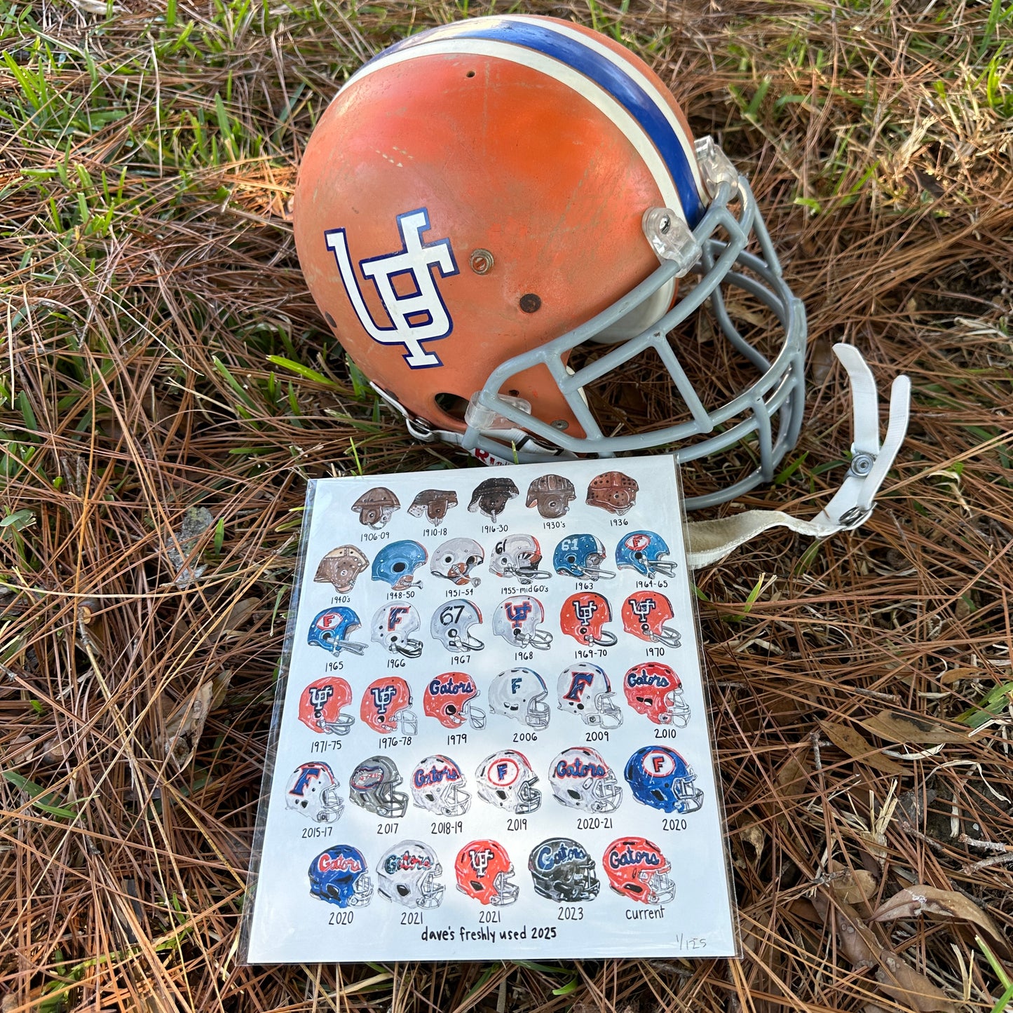 Helmet History Art Print x/125