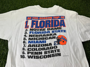 Vintage Florida Gators Shirt 1994 Pre Season White - M