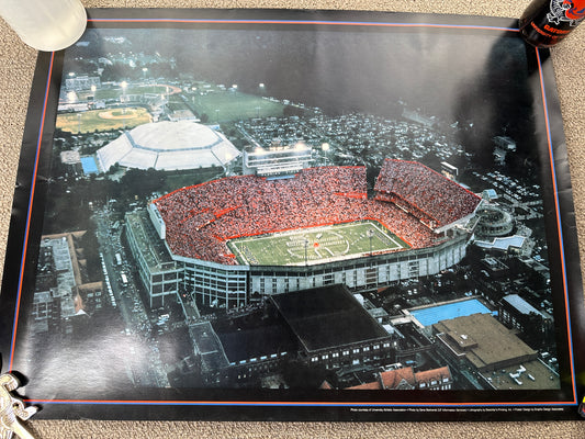 Vintage Florida Gators Stadium Poster 80's