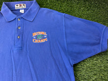 Load image into Gallery viewer, Vintage Florida Gators 96 Champs Polo Blue - L Tall
