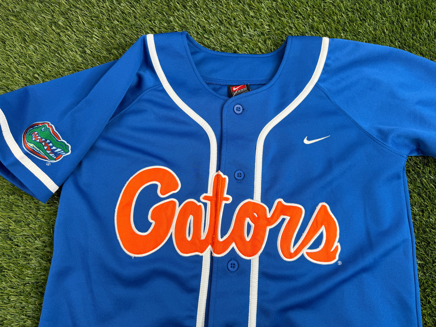 Vintage Florida Gators Script Baseball Jersey - XS