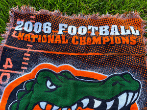 Vintage Florida Gators Throw Blanket 2006 Champs